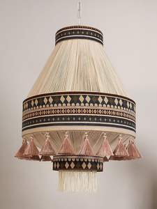 Meilleures ventes : Abat-jour suspendus et cadres de lampes artisanaux traditionnels en jute et jonc de mer, écologiques et minimalistes, pour la décoration intérieure, de BD - Product Image 4