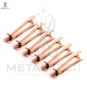Pince de sectionnement capillaire en acier inoxydable durable, texture antidérapante, pinces de coiffure professionnelles pour salon, épingles de coiffage pour coiffeur - Product Image 3