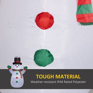 Decorazioni Natalizie Gonfiabili a Forma di Pupazzo di Neve 6 FT con Luci LED per Interni/Esterni Giardino/Festa - Product Image 5