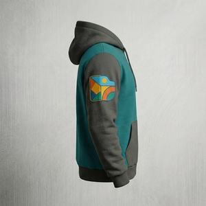 Sudadera con Capucha Oversize de Algodón y Forro Polar para Invierno, Estilo Urbano Americano, Casual y Moderno, con Estampado Puff, LOGO Personalizado Transfronterizo - Product Image 3