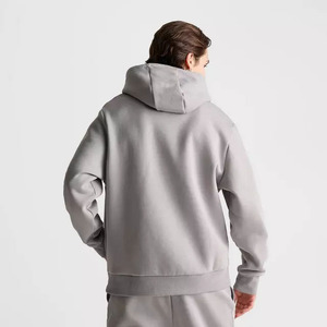 Conjunto deportivo slim fit para hombre, de algodón grueso, de secado rápido, ecológico, transpirable, con capucha para invierno, personalizable. - Product Image 4
