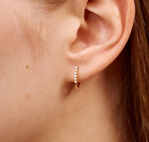 Modernos Pendientes de Aro de Oro Blanco de 14 Quilates con Diamantes Cultivados en Laboratorio, Certificados por IGI, para Mujer, Regalo de Boda, Joyería de Lujo para Uso Diario - Product Image 4