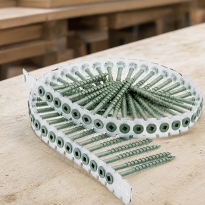 [YOU-ONE Sistemas de Fijación] Tornillos para Madera Exterior Tipo Correa de Cabeza Cuadrada de 41 a 75 mm, Tornillos para Terraza de Alimentación Automática Tipo 17 Puntas - Product Image 5