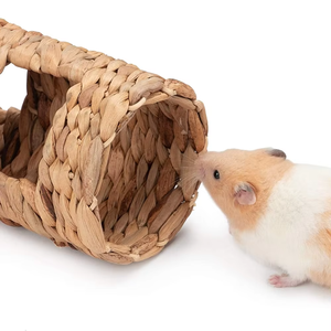 Túnel para conejos de jacinto de agua natural vietnamita, tejido a mano, juguete masticable ecológico para conejillos de indias y animales pequeños, escondite para mascotas - Product Image 3
