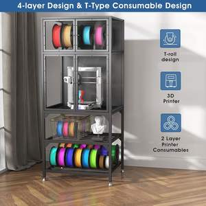 Design a prova di polvere a forma di rumore a forma di T per stampante a doppio strato per stampante 3D per Studio Office Cabinet stampante - Product Image 6