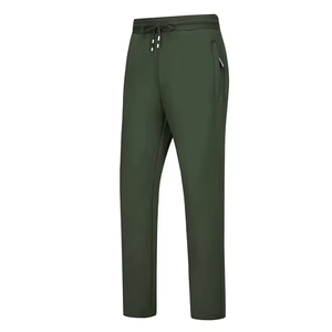 Survêtement d'hiver pour homme, couleur unie, 2 en 1, streetwear, manches longues, fermeture éclair sur le devant, col à capuche, décontracté, respirant, coton, coupe régulière - Product Image 2
