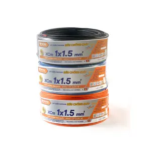 VCM wire 1x1 mm2 Lowest price wholesale OEM Single Core Pure Copper 99.97% Wire Origin Vietnam high capacity factory