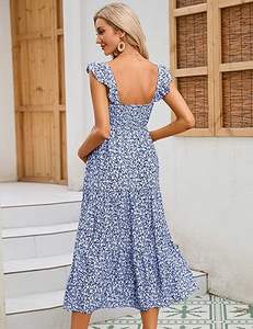 Robe de maternité élégante de haute qualité pour femmes enceintes, grande taille, couleur unie, longue, maxi, pour l'allaitement - Product Image 2