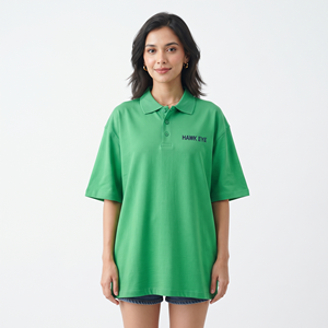 เสื้อโปโลผู้หญิงไซส์ใหญ่ สกรีนโลโก้ได้ เนื้อผ้าหนา 100% ผ้าฝ้าย เสื้อยืดแขนสั้นลำลองสำหรับสุภาพสตรี - Product Image 1