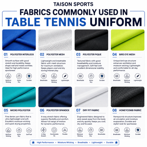 Premium 240g Moisture Wicking Breathable Anti-Bacterial Anti-UV Plus Size Polyester Short Sleeve <b>Table</b> <b>Tennis</b> Uniform Custom - Product Image 2