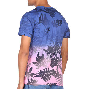 T-shirt à col rond pour homme, style streetwear, sublimation, personnalisez votre propre logo, t-shirt pour homme en sublimation - Product Image 2