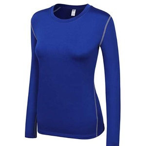 Camisetas de Compresión de Manga Larga 100% Algodón para Mujer, Tallas Grandes, Casuales, Deportivas, para Correr, Entrenamiento, con Botones - Product Image 5