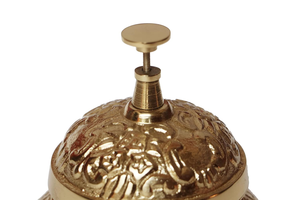 Luxury <b>Brass</b> Service <b>Bell</b> Vintage Hotel Reception Counter <b>Bell</b> Decorative Desk Call <b>Bell</b> Handmade Durable Home Restaurant Office - Product Image 2