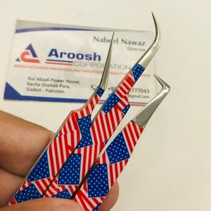 Pince à cils en acier inoxydable de haute qualité en gros pince à épiler pointue avec papier enduit pour l'extension des cils - Product Image 4