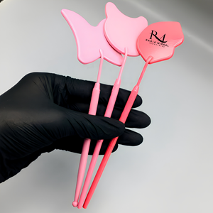 Pink 3 Different Shape <b>Makeup</b> <b>Mirror</b> Customized Dark Pink And <b>Light</b> Pink Powder Color Eyelash <b>Mirror</b> - Product Image 4