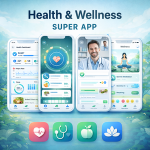 Développement d'applications intégrées de santé et de bien-être pour Android et iOS, service logiciel mobile pour plateforme de consultation, fitness et nutrition - Product Image 1