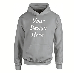 เสื้อฮู้ดดี้และเสื้อสเวตเชิ้ตสำหรับผู้หญิงและผู้ชาย ไซส์ใหญ่พิเศษ ผ้าคอตตอน 100% แบบหนา สำหรับฤดูหนาว  รับสั่งทำแบบคอกลม ปักลาย  ผ้าฟอก - Product Image 1