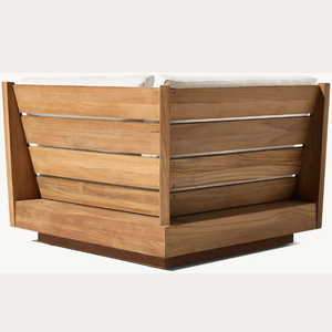 Canapé-lit en teck en promotion, avec mousse douce et résistante, adapté à l'extérieur comme à l'intérieur, robuste et durable. - Product Image 5