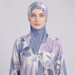 Ensemble Burkini Modeste 4 Pièces pour Femmes Musulmanes, Hijab Modeste à Couverture Complète, Imprimé sur le Devant, Séchage Rapide, Grandes Tailles - Product Image 3