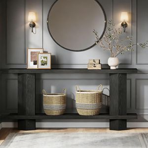 Consolle a 2 livelli per corridoio e utilizzo dietro il divano - Product Image 4