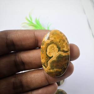 100% หินแจสเปอร์โอเชียนขัดเงาอย่างเป็นธรรมชาติอัญมณีคุณภาพสูงแบบหลวมสำหรับเครื่องประดับแฟชั่นแหวนทำเครื่องประดับรูปทรงลูกแพร์เรียบ - Product Image 2