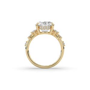 Bague en diamant de laboratoire ovale de 4 carats certifiée IGI, en argent sterling 925, style unique pour femme, légère, taille brillant, luxe - Product Image 4