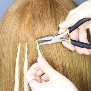 Multi Purpose Hair <b>Extension</b> Pliers for Loop Needle <b>Bead</b> Crimping and Opening Tool for Human Hair <b>Extension</b> Application - Product Image 6