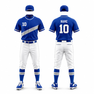 Uniformes de Béisbol y Sóftbol Sublimados Personalizados, Unisex, Tallas Grandes, Cortos, Duraderos, Transpirables, Antibacterianos y de Secado Rápido - Product Image 3