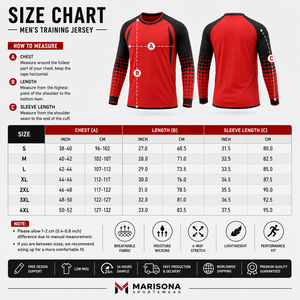 เสื้อเจอร์ซีย์ฝึกซ้อมแขนยาวสำหรับผู้ชายแบบกำหนดเอง แห้งเร็ว น้ำหนักเบา พิมพ์ลายแบบซับลิเมชั่น เสื้อกีฬาแขนยาวสำหรับทีม ออกกำลังกาย ฝึกซ้อม OEM - Product Image 5
