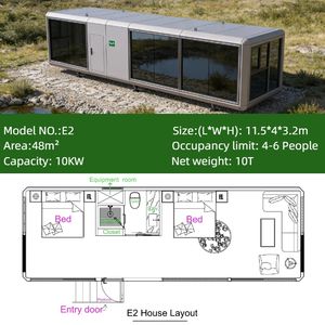 Casa Móvil Prefabricada de Diseño Moderno y Lujoso Tipo Apple Cabin de Alta Calidad con Dormitorio, Cocina y Baño - Product Image 2