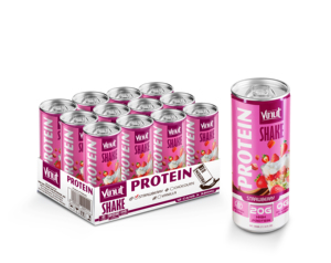 VINUT 330ml Milkshake Protéiné Vanille Fabrication | Vente en gros au meilleur prix, 20g de protéines, 0g de sucre, échantillon gratuit, étiquette privée, OEM, ODM - Product Image 3