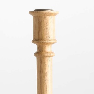 Porte-bougie conique en bois de chêne naturel, style nordique moderne, minimaliste, bohème, pour décoration de table de mariage, centre de table et objet d'art pour la maison - Product Image 5
