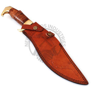 Cuchillo de Caza de Acero de Damasco Hecho a Mano de 16 Pulgadas, Edición Nueva, Cuchillo de Supervivencia de Hoja Fija Afilada, Cuchillo de Colección para Campamento - Product Image 6