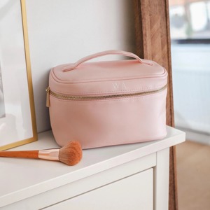 Prix d'usine, sac cosmétique en cuir PU personnalisé avec logo, organiseur, <span class=keywords><strong>pochette</strong></span> de voyage imperméable avec poche pour pinceaux - Product Image 4