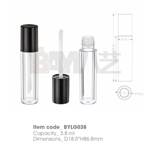 Tubos de Brillo Labial Transparentes con Logotipo Personalizado al por Mayor, Envases Vacíos para Maquillaje Líquido - Product Image 1