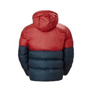Unisex <b>Red</b> and Color Blocking Puffer <b>Jacket</b> Thick 300g Polyester Fiber Filled <b>Waterproof</b> Quick Dry Winter Casual Regular Fit - Product Image 2