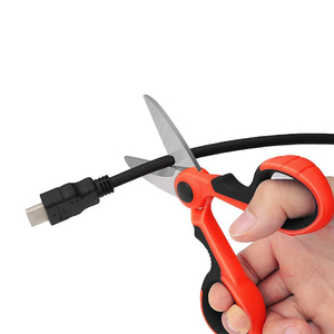 Ciseaux d'électricien professionnels, ciseaux d'électricien robustes et tranchants, ciseaux en acier inoxydable pour couper les fils électriques - Product Image 4