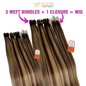 Hot Trendy Chesnuts Brown Bone Straight Vietnam Remy Hair Cabello humano sin procesar de alta calidad para niñas y damas bonitas - Product Image 6