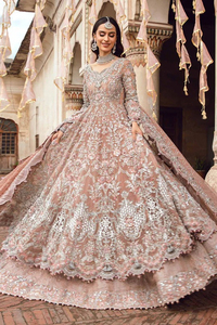 Vestido de Novia Tradicional Indio de Lujo, Bordado, Largo hasta el Suelo, para Invierno/Verano, con Absorción de Humedad, para Fiestas - Product Image 4
