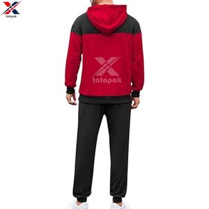 ชุดวอร์มแบบมีฮู้ดทรงปกติ ระบายอากาศได้ดี ผลิตจากผ้าฝ้าย 100% ดีไซน์ 2 in 1 รับสกรีนโลโก้ ชุดออกกำลังกาย ราคาขายส่ง - Product Image 6