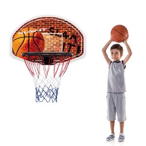 Tablero de Baloncesto de Pared para Interiores con Aro y 2 Redes para Gimnasio en Casa o Uso en el Aula - Product Image 4