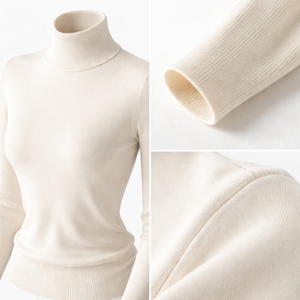 Suéteres de Cuello Alto Simulado para Mujer al por Mayor, Fabricante OEM, Proveedor Directo de Fábrica - Product Image 4