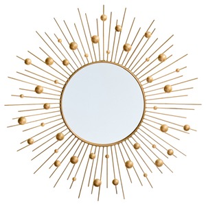 Oval Brass Mirror With Bohemian <b>Leaf</b> Design <b>Wall</b> <b>Decor</b> New - Product Image 5
