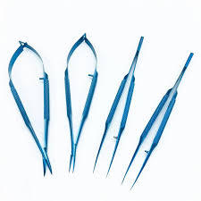 Ciseaux microchirurgicaux ophtalmiques Castroviejo, outils en acier inoxydable du Pakistan, ensemble réutilisable, manuel, certifié CE - Product Image 4