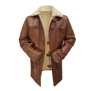 Wholesale Men Genuine Premium Leather Slim Fit Biker Style Winter Fashion Motorcycle <b>Jacket</b> Windproof <b>Waterproof</b> Sheep Stand - Product Image 1