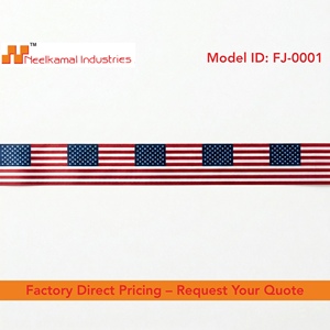 Cinta Decorativa Patriótica Roja, Blanca y Azul de Neelkamal Industries para la Celebración del 4 de Julio, para Decoración de Fiestas y Envoltura de Regalos - Product Image 2