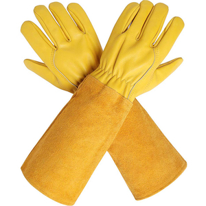 Welding <b>Gloves</b> New Listing Safety Protective Leather Welding <b>Gloves</b> Cowhide Split Leather Manufacturing - Product Image 1