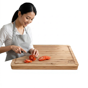 Tabla de Cortar Multifuncional de Bambú Personalizada y Versátil, Apta para Lavavajillas, Diseño Rectangular para Uso en la Cocina - Product Image 4