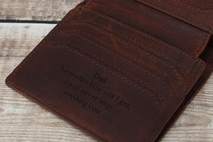 Cartera de Cuero Vacuno Auténtico al por Mayor para Hombre, Estilo Vintage, Gran Capacidad, Bifold, OEM, Personalizada, de Alta Gama, de Cuero Genuino Real - Product Image 5