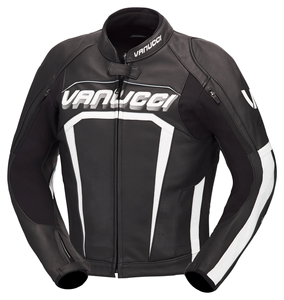 Veste de course en cuir de vache véritable Vanucci pour homme/Chaquetta sur mesure avec protection dorsale CE niveau 2 - Product Image 1